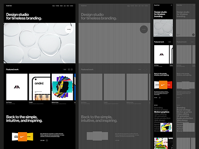 Studio Size — Grid art direction branding design graphic design layout motion design typography ui ux website
