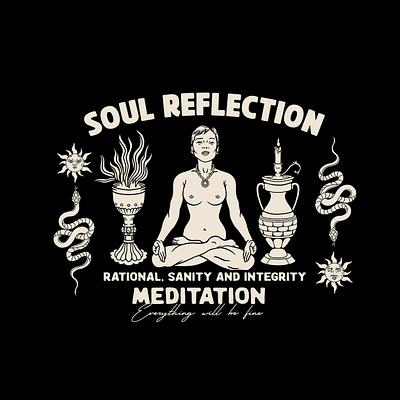 created Soul Reflection for fight mental health issue animation art badge badge design branding design drawing graphic design illustration logo motion graphics