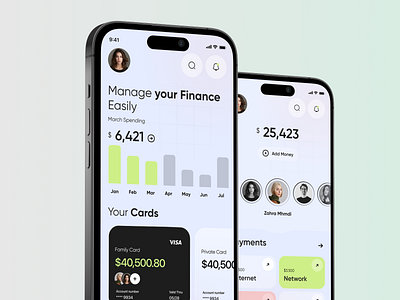 Crypto & Finance Wallet Mobile UI Design blockchain crypto wallet cryptocurrency exchange finance app financial investment nft ui wallet