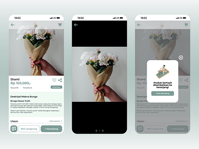 Ivy Florist - Product Page app e commerce flower mobile mobile app product page ui uiux uiux design ux