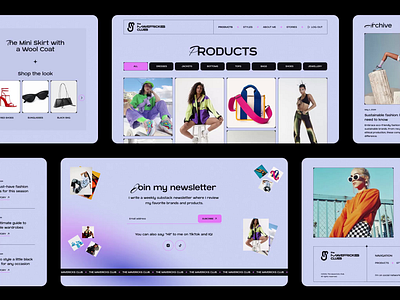 The Mavericks Club Website animation branding fashion interface motion graphics site ui ux visual design web web design website design