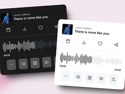 Music Player Widget UI Design figma music ui ui design ui designer uiux uiux design uiux designer user experience user interface ux ux design ux designer widget