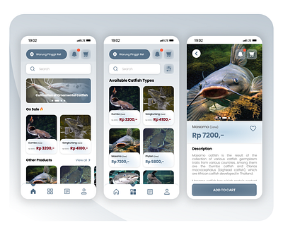 Leleku - Homepage, Product List, and Product Page app catfish e commerce homepage list mobile mobile app product ui uiux design ux