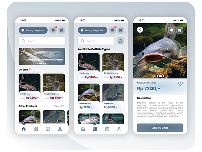 Leleku - Homepage, Product List, and Product Page app catfish e commerce homepage list mobile mobile app product ui uiux design ux