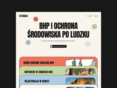 Maintenance page design for Stablo bhp branding brutalism design desktop graphic design maintenance maintenancepage mobile modern page site stroke ui ux web web design webdesign