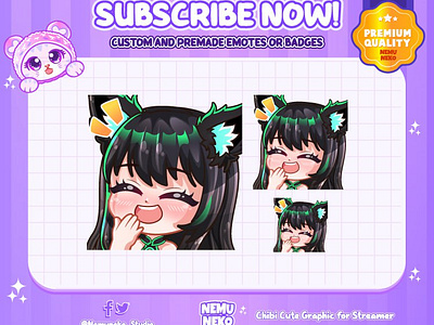 💜CUSTOM CHIBI EMOTES💜