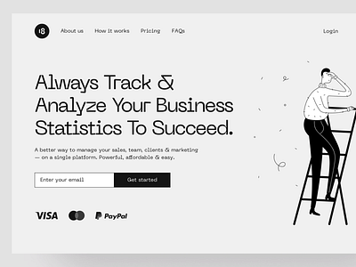 Statistics Services Web App analytics branding design development figma landing page marketing selling service services statistics ui uiux ux