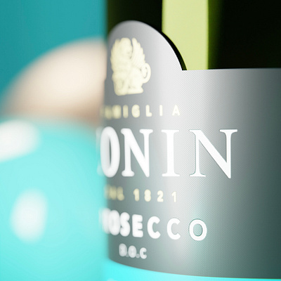 Zonin Prosecco 3d animation cgi product visualization