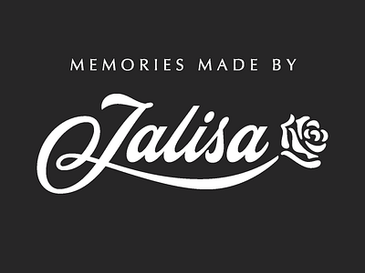 Jalisa Logotype beautiful branding design feminine graphic design lettering letters logo logo design logotype script type type design typography