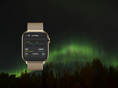 Smart Watch Sleep tracking | Daily UI Challenge #85 sleep tracker smart watch ui ui design