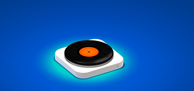 Vinyl Record Flip 3d app flip groove icon music record retro splinetool technics turntable vinyl