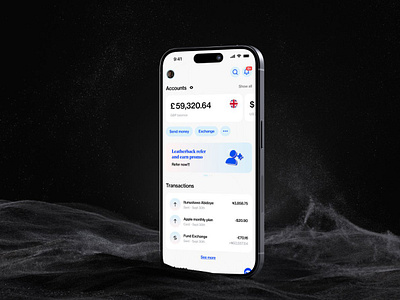 Leatherback design finance fintech inspiration leatherback mobile mobile app product send money ui uidesign uiux