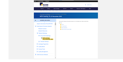 Tree menu with breadcrumb for european asylum agency breadcrumb long menu tree menu ui