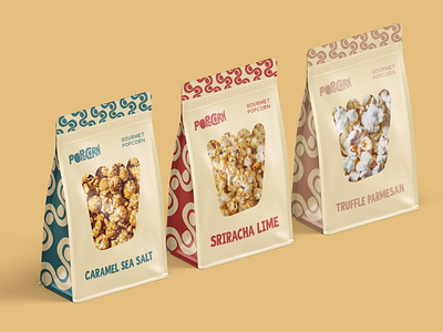 POPtheCORN Packaging and Advertising Design Project abubakr moolla advertising brand design food brand logo design packaging design visual identity