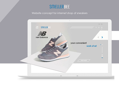 SmellerBee - cover online sneaker store online shop ui ux web design