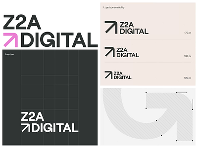 Z2A Digital - Brand Identity agency animation branding graphic design logo logo animation motion motion graphics reel startup studio typography unikorns vector z2a