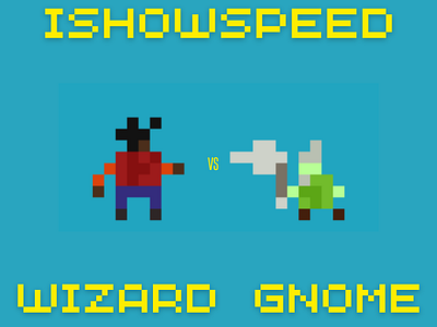 IShowSpeed vs Wizard Gnome funny ishowspeed pixel art wizard worldbox youtuber