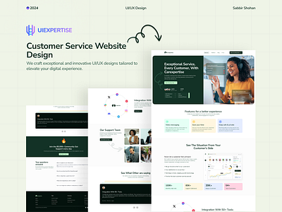 Carexpertise - Customer Service app design graphic design landing page ui uiux user experience user interface user interface design ux web app web page design