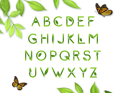 Arboretum font 8 branding eco friendly green logo