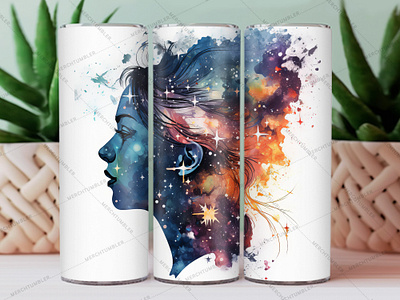 Galaxy Girl Skinny Tumbler Wrap 20 oz tumbler 30 oz tumbler color image custom design custom tumblers design galaxy design galaxy tumblers girl tumbler girl vector illustration photography skinny tumbler sublimation tumbler art vector tumbler design tumbler sublimation tumbler warp vector art waterslide tumbler