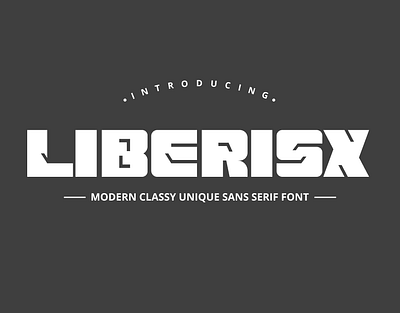 Liberisx - Modern Classy Unique Sans Serif Font 3d animation branding design font graphic design handwritten illustration italic logo logotype motion graphics script typeface ui