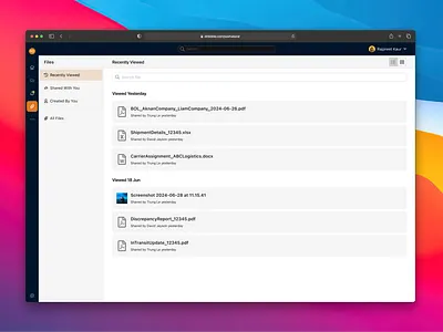 Files Tracking - Team Communication Platform communication platform design saas saas ui design ui user experience user interface ux uxui