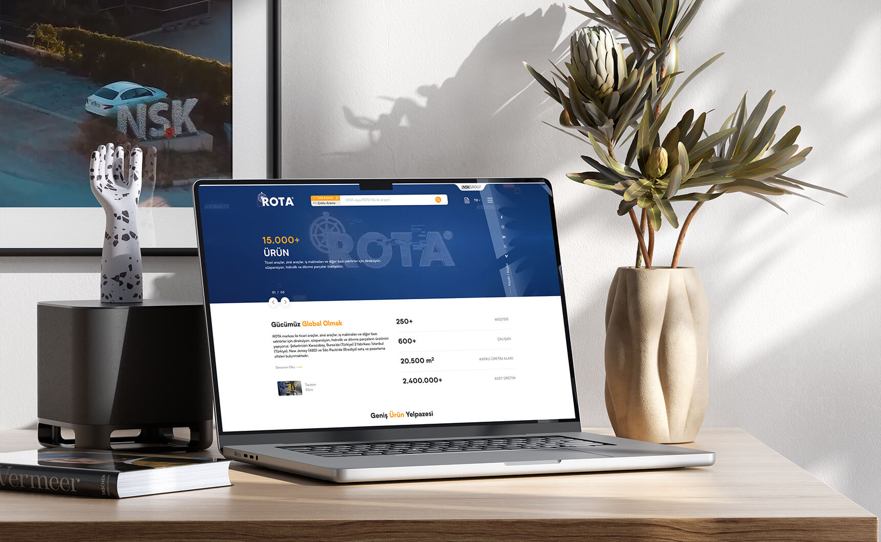 NSK - Rota Grup automotive figma interface landing page ui ux user experience vehicle web design website