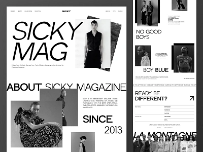 Sicky Mag - Luxury Style Fashion Ecommerce Website - Home Page awwwards case study clean clothing company profile ecommerce fashion landing page luxury minimalist modern online shop shopify store shopify website ui ux web design website website designer website layout