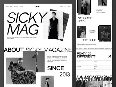 Sicky Mag - Luxury Style Fashion Ecommerce Website - Home Page awwwards case study clean clothing company profile ecommerce fashion landing page luxury minimalist modern online shop shopify store shopify website ui ux web design website website designer website layout