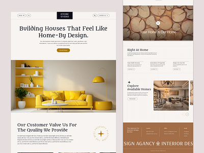 Interior Design Agency Landing Page agncy app design architecture building clean home design interior interior app interior design modern real estate agency residence saas ui ui design uiux web design website design