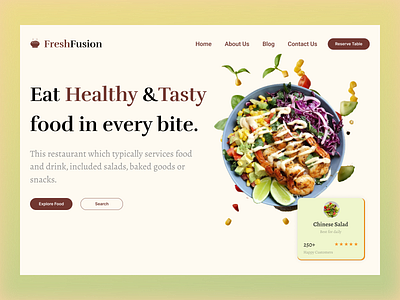 FreshFusion daily ui design figma ui website