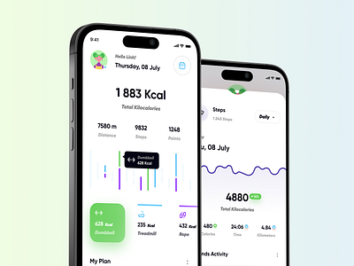 Sport mobile ui design activity application branding fitness fitness app graphic design health app minimal mobile modern ui sport app tracking trend ui ux