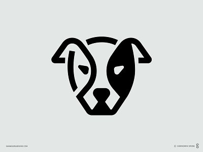 Combat Logo brand branding business canine design dog illustration logo mark minimal modern samadaraginige simple supplies