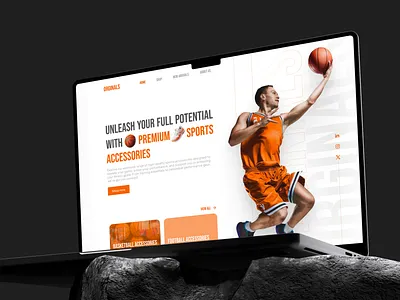 Sports Accessories Website Hero hero landing page ui uiux design web design web design ui ux webdesign website ui ux