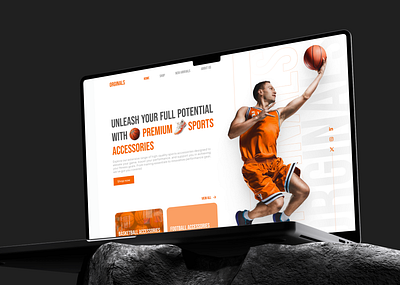 Sports Accessories Website Hero hero landing page ui uiux design web design web design ui ux webdesign website ui ux