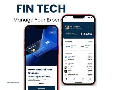 Fintech Mobile Application branding ui