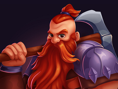 Viking 2d art 2d artist 2d illustration adobe photoshop art cartoon casual game art character design concept art design graphic design illustration mobile game art slot game slot game elements