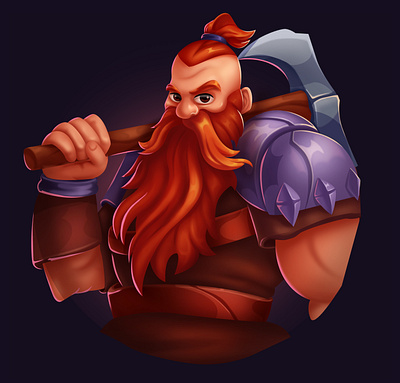 Viking 2d art 2d artist 2d illustration adobe photoshop art cartoon casual game art character design concept art design graphic design illustration mobile game art slot game slot game elements