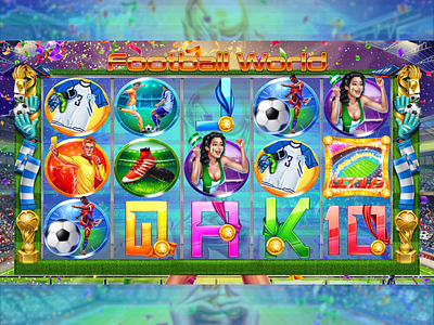 Football World animation casino casinogames gambling gaming slot slotmachine