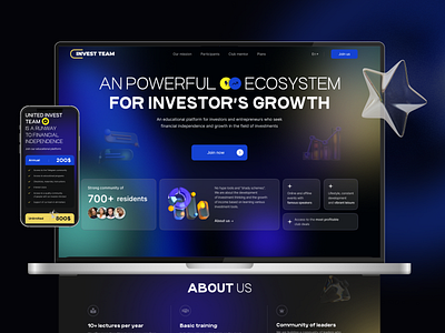 Turnkey Investment Club Landing Page service design