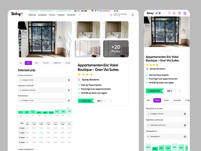 Bebsy - Hotels and Vacations design figma hotel ux vacation web design