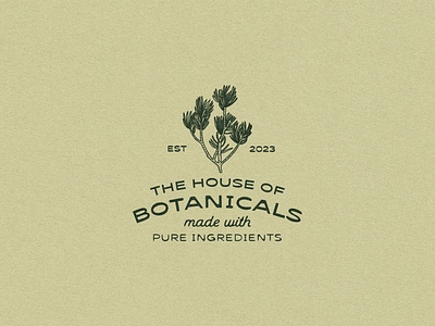 The House of Botanicals adobe illustrator branding design graphic design logo