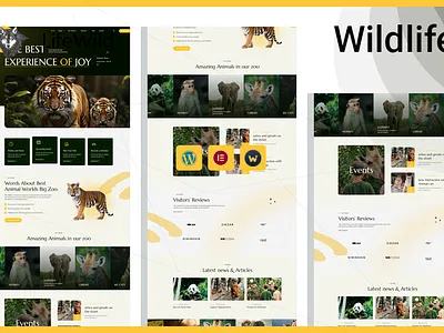 Wildlife 3d branding business graphic design illustration logo ui ux weldlfe