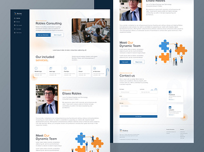 Robles Consulting - Landing page figma graphic design landing page ui ux web design