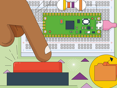 Get Started with MicroPython on Raspberry Pi Pico #4 digital art vector