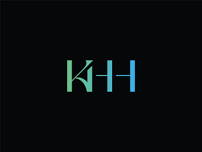 KHH Monogram elegant gradient h k logo design luxury minimalism minimalist modern monogram sleek