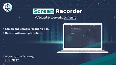 Screen Recorder app development design figma product design ui web development