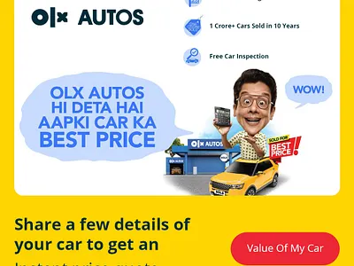 OLX Autos branding graphic design ui