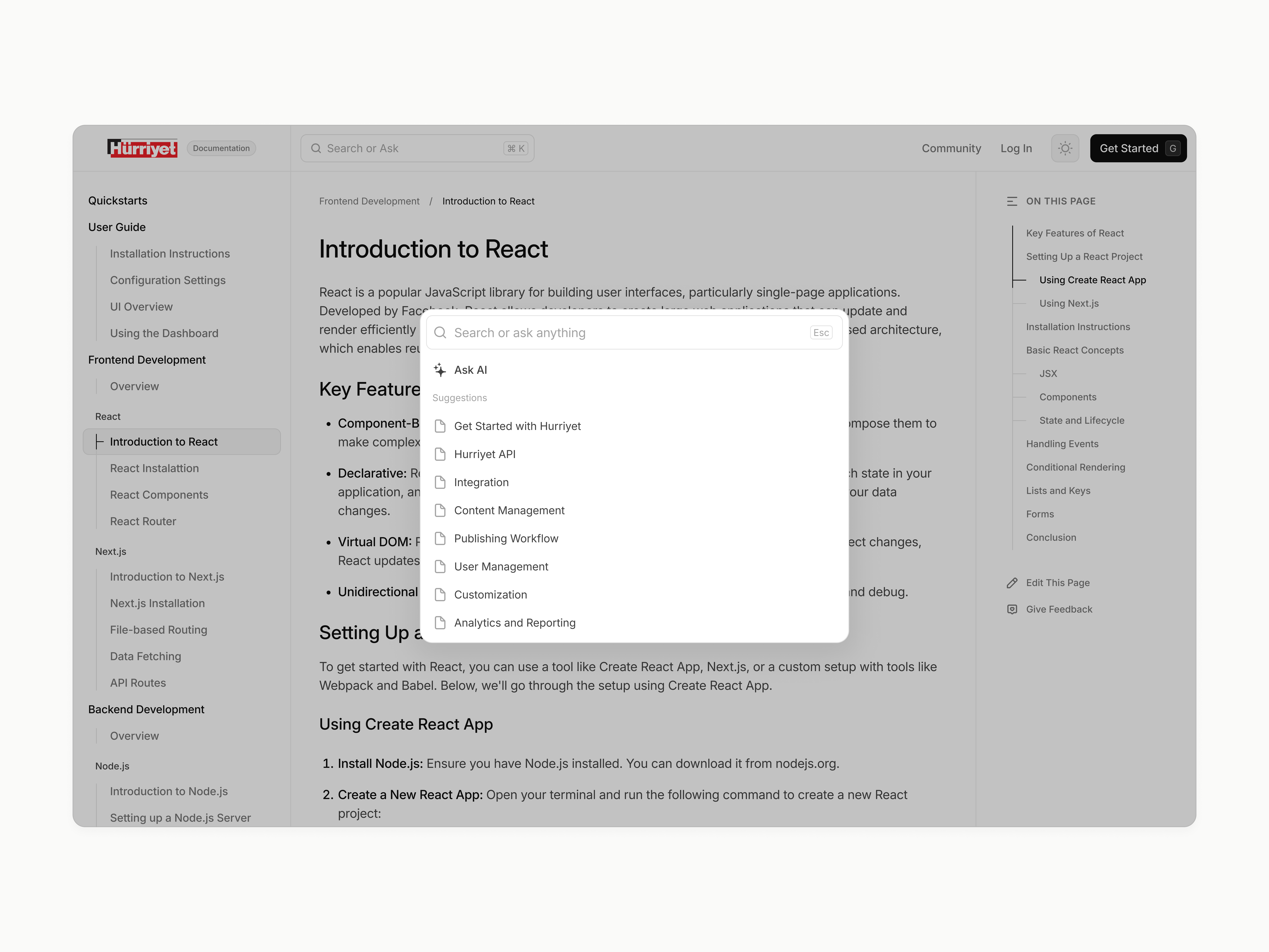 Hürriyet ✧ Docs: Quick Search animation app article design system desktop dialog docs ios18 iphone iphone16 modal news quick search search dialog ui ux web design web ui