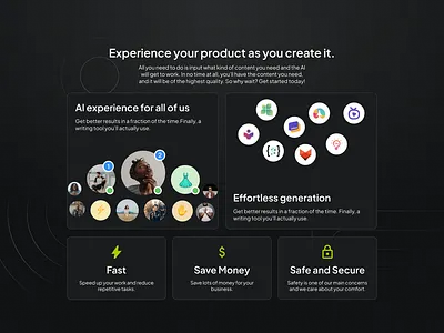 WriteSmart - AI SaaS using NoCode ai artificial intelligence nocode saas ui ux webapp